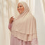 Hayaa Khimar in Eggshell - TudungPeople