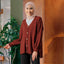 Knitted Cardigan - Brick - Apparel - TudungPeople