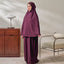 Awan Travel Prayerwear - Burgundy - Prayerwear - TudungPeople