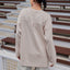 Back Pleated Sweatshirt - Pewter - Apparel - TudungPeople