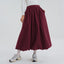 Balloon Skirt - Burgundy - Apparel - TudungPeople