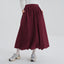 Balloon Skirt - Burgundy - Apparel - TudungPeople