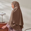 Hayaa Khimar in Dark Brown - Instants - TudungPeople