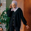 Knitted Cardigan - Black - Apparel - TudungPeople