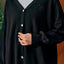 Knitted Cardigan - Black - Apparel - TudungPeople