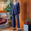 Knitted Cardigan - Dark Blue - Apparel - TudungPeople
