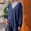 Knitted Cardigan - Dark Blue - Apparel - TudungPeople