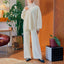 Knitted Cardigan - Off White - Apparel - TudungPeople