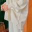 Knitted Cardigan - Off White - Apparel - TudungPeople