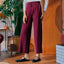 Knitted Pants - Burgundy - Apparel - TudungPeople