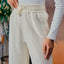 Knitted Pants - Off White - Apparel - TudungPeople