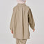 Linen Back Pleat Shirt - Khaki - Apparel - TudungPeople