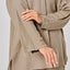 Linen Back Pleat Shirt - Khaki - Apparel - TudungPeople