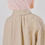 Linen Back Pleat Shirt - Oat - Apparel - TudungPeople