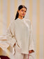Linen Oversized Shirt - Apparel - TudungPeople