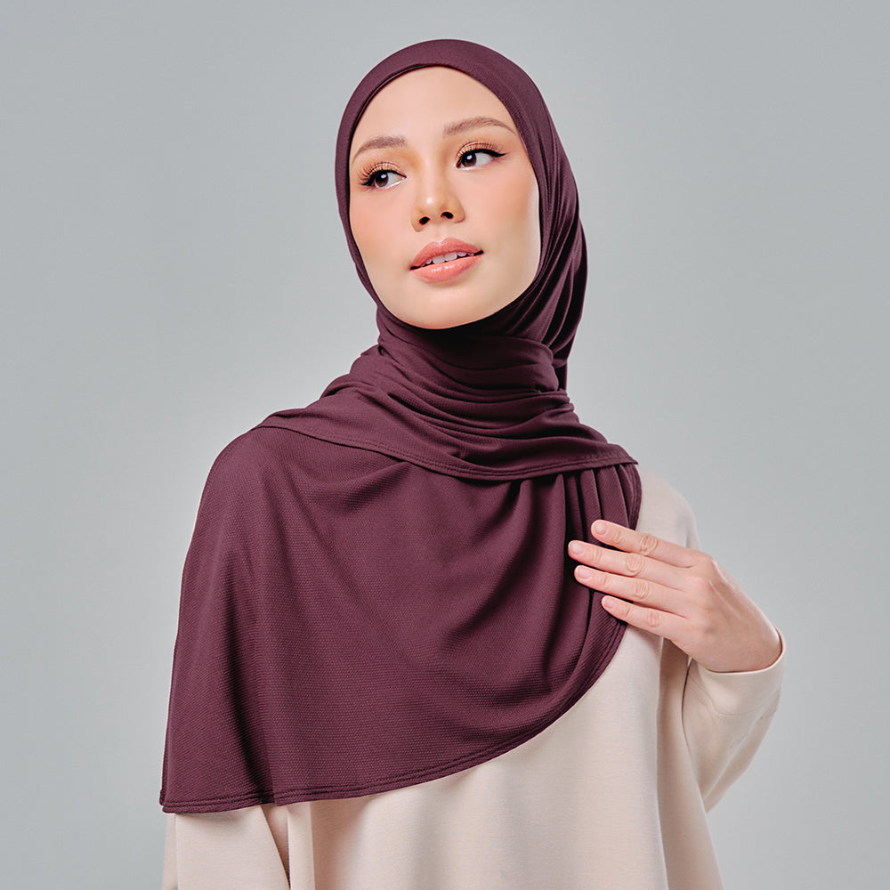 hijab sport maroon