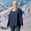 Oversized Top - Blue Black - Apparel - TudungPeople