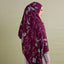 Burgundy minimalist floral print by TudungPeople showcasing elegant botanical artwork on high-quality paper.