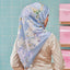 LE Batik Floral in Cerulean (SQ) - TudungPeople