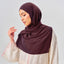 Niya Chiffon 2.0 instant tudung in rich chocolate color, made by TudungPeople, displayed flat in the product image.