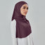 Niya Chiffon 2.0 instant in chocolate flavor by TudungPeople, featuring a soft chiffon headscarf with elegant drape and rich chocolate color.