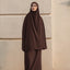 Awan Travel Prayerwear - Dark Brown - Prayerwear - TudungPeople