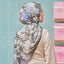 LE Batik Floral in Dark Grey - TudungPeople