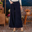 Denim Wide Pants - Dark Blue - Apparel - TudungPeople