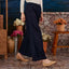 Denim Wide Pants - Dark Blue - Apparel - TudungPeople