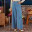 Denim Wide Pants - Medium Blue - Apparel - TudungPeople