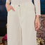 Denim Wide Pants - White - Apparel - TudungPeople