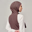 TudungPeople Najwa Sport Flow in Ash Brown active wear hijab, lightweight and comfortable for sports and casual wear.