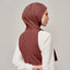Najwa Sport Flow active hijab in copper color by TudungPeople, showcasing a comfortable, stylish head covering for sports and active wear.