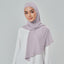 Niya Chiffon 2.0 TudungPeople instant hijab in Foggy color, lightweight chiffon fabric, styled for a modest, elegant look.