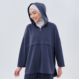 Half Zip Sweatshirt - Dark Blue