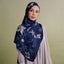 Minimalist floral indigo print by TudungPeople, featuring a stylish and elegant design perfect for home decor or framing.