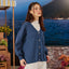 Knitted Cardigan - Denim