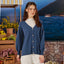 Knitted Cardigan - Denim - Apparel - TudungPeople