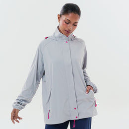 Lightweight Packable Parka - Cool Silver