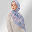 Nostalgia Layang SQ print by TudungPeople featuring intricate, colorful traditional pattern on high-quality fabric.