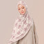 TudungPeople TDJ Merbau print showcasing intricate design on high-quality fabric, ideal for stylish head coverings.