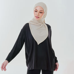 Oversized Dryfit Top - Black
