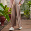 Apparel : Satin Wide Pants - Ash Brown - TudungPeople