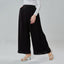 Satin Wide Pants - Black