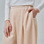 Apparel : Satin Wide Pants - Latte - TudungPeople