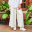 Apparel : Satin Wide Pants - White - TudungPeople