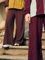 TudungPeople panel pants in neutral fabric featuring panel design and relaxed fit, suitable for casual and everyday wear.