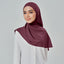 Niya Chiffon 2.0 TudungPeople instant hijab in Sangria, lightweight chiffon fabric, styled elegantly for everyday wear.