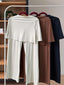 TudungPeople active skirt pants, black athletic apparel with flexible fabric and elastic waistband, ideal for active wear.