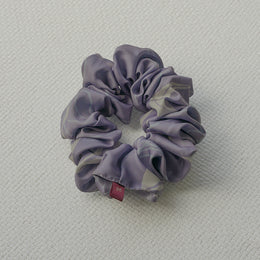 Minimalist Floral - Slate Scrunchie